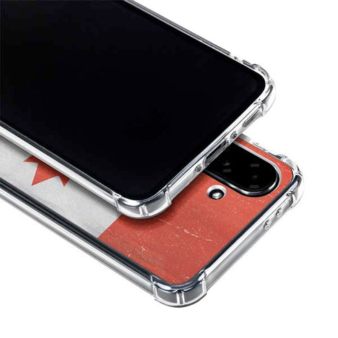 Canada Flag Distressed Galaxy A36 5G Clear Case